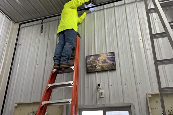 dairy barn heat installation