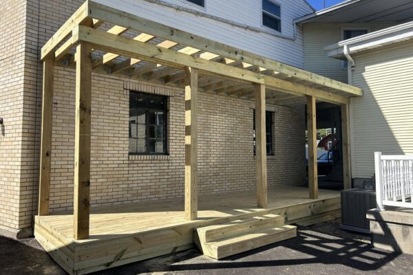 porch addition in progress